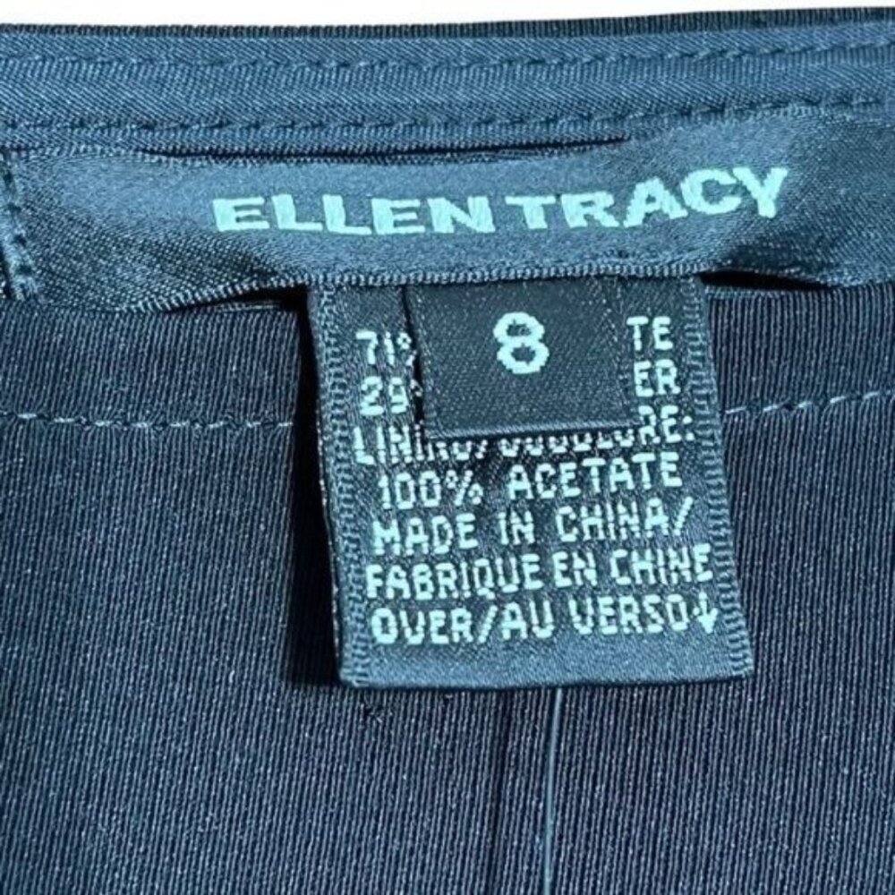 $248 New Ellen Tracy Black Flared Skirt – Size 8 A Line Office Skirt Workwear - Picture 5 of 11